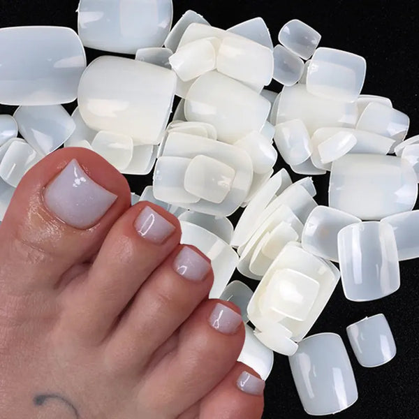 Natural White False Toe Nails